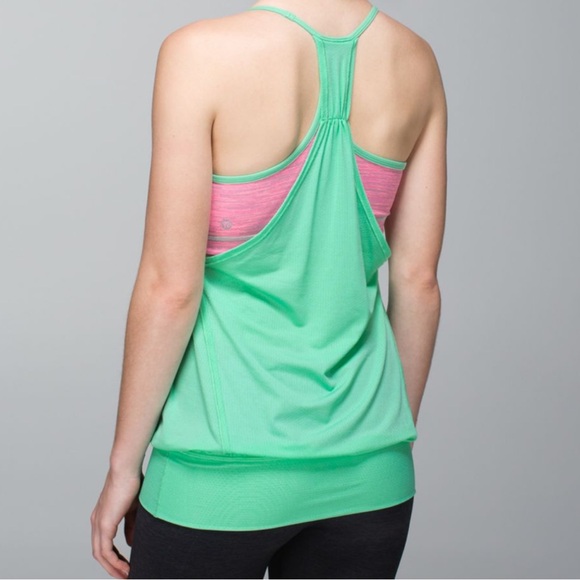 lululemon athletica Mint Green and Pink Tank Top - Picture 2 of 10